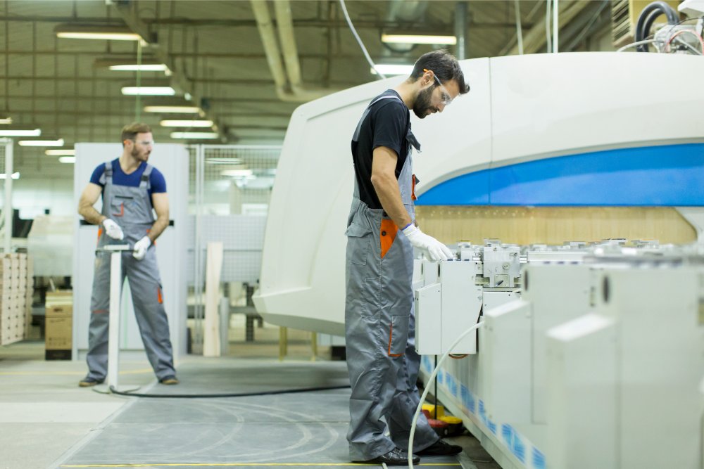 young male workers work in a factory for the produ 2025 02 21 06 58 59 utc